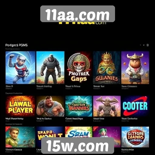 Perfil dos jogos mais populares no 11aa.com